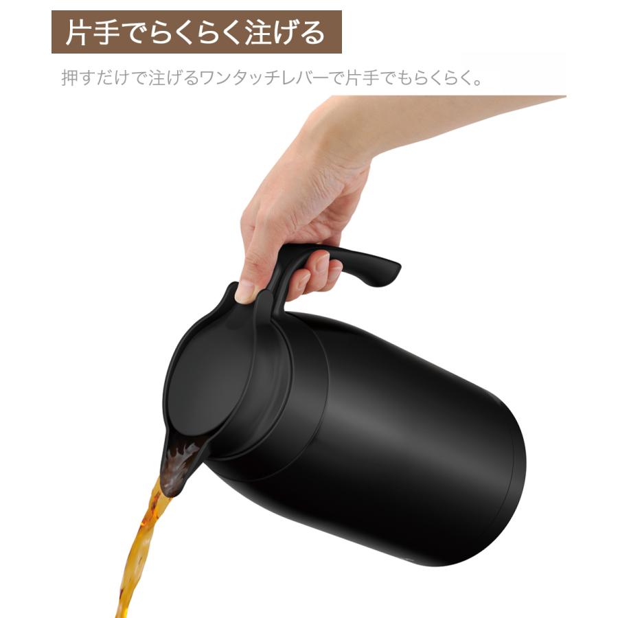 卓上ポット 洗いやすい サーモス 2L 保冷 保温 魔法瓶 TTB-2001