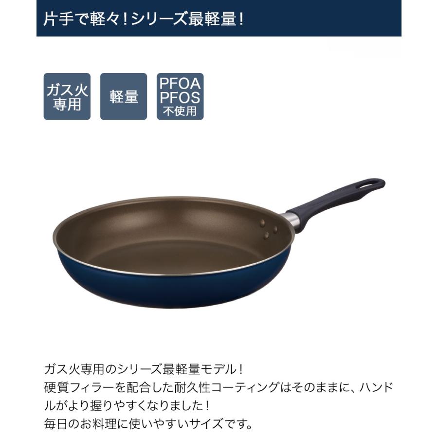 爆買 デュラブルシリーズフライパン 28cm ネイビー KFI-028 サーモス