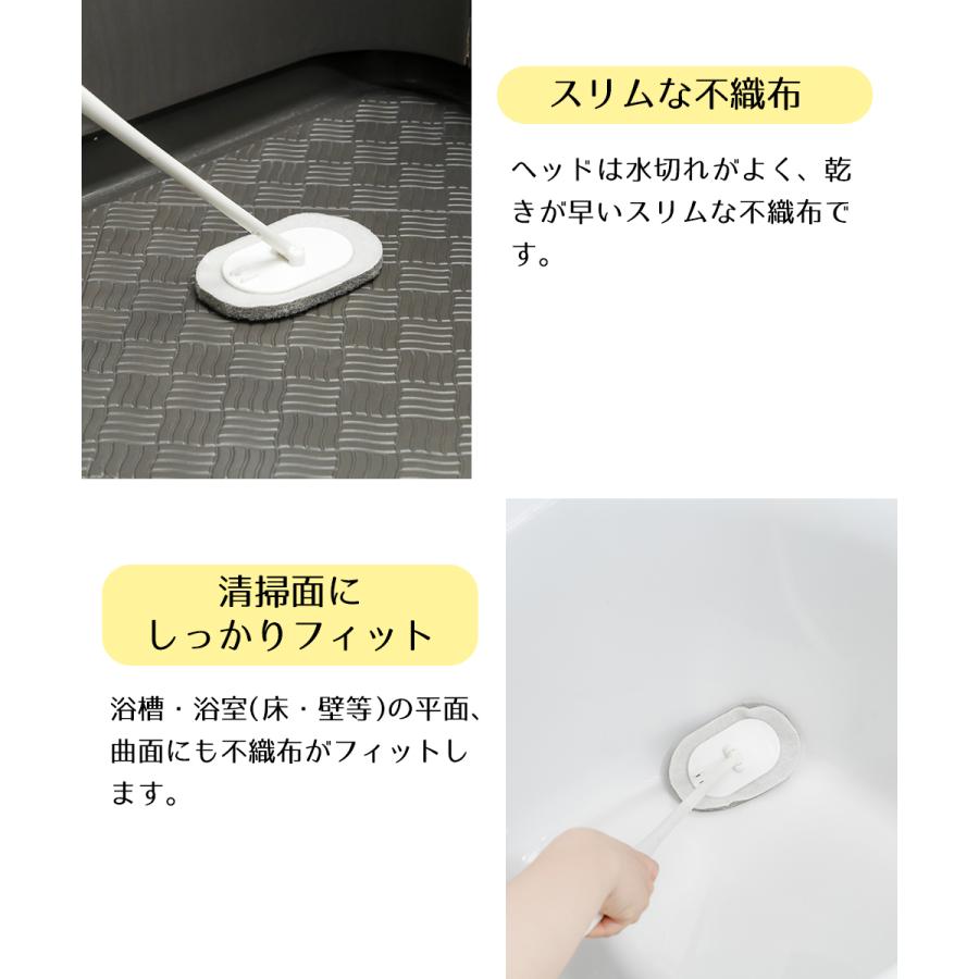 浴槽洗いスリム柄付 sm＠rt765 アズマ工業 | ブラシ 浴室清掃 浴室床