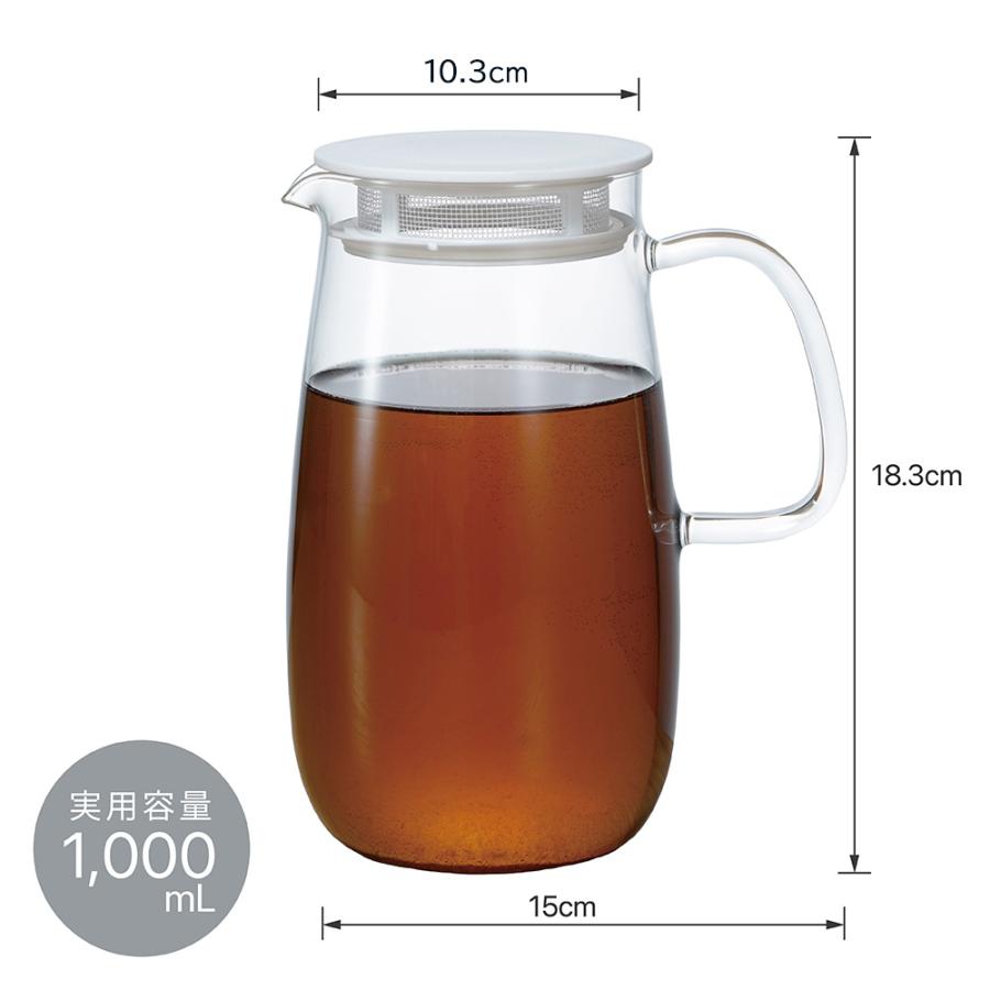 レンジでかんたん麦茶ポット むぎちゃん 1000ml 日本 XMP-1000 ハリオ