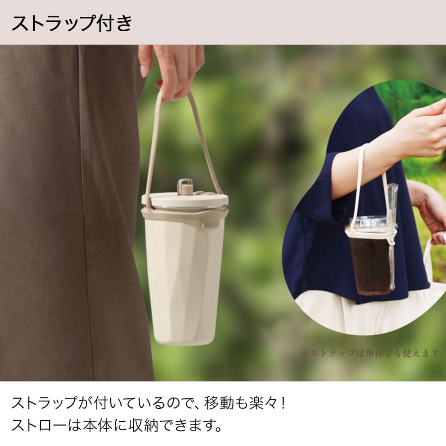 タンブラー 蓋付き ストロー付き 570ml HOT & COOL 3WAY トート 和平