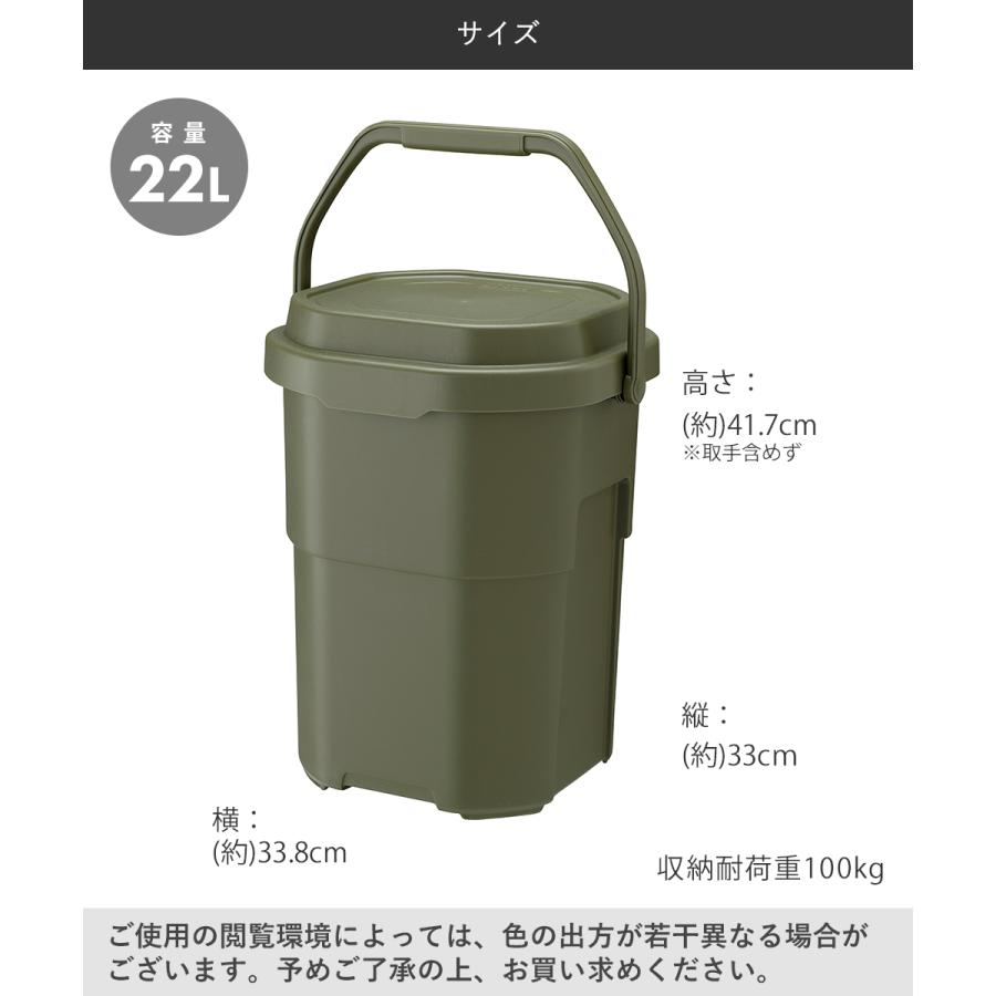 トランクカーゴ バケットカーゴ 22L 日本製 リス | 収納バケツ 椅子