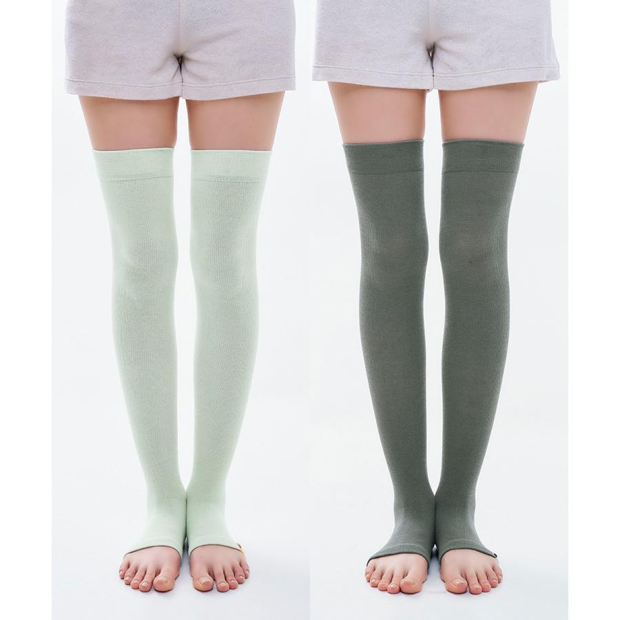 爆買 かかと付きレッグウォーマー Soi Therm | レッグウォーマー 冷え