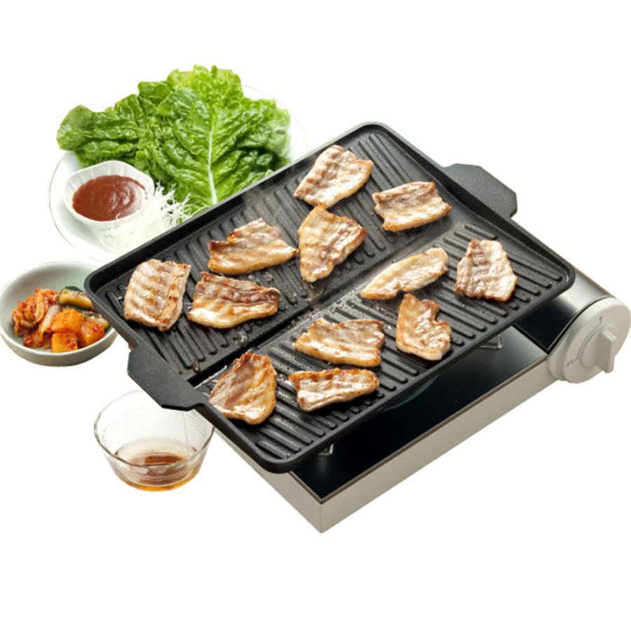 イシガキ ヘルシー 焼肉グリル 角型 卓上カセットコンロ専用 おいしさ特選便 | 焼肉 カセットコンロ専用 角型 ヘルシー 鉄板 プレート サムギョプサル |  | 01
