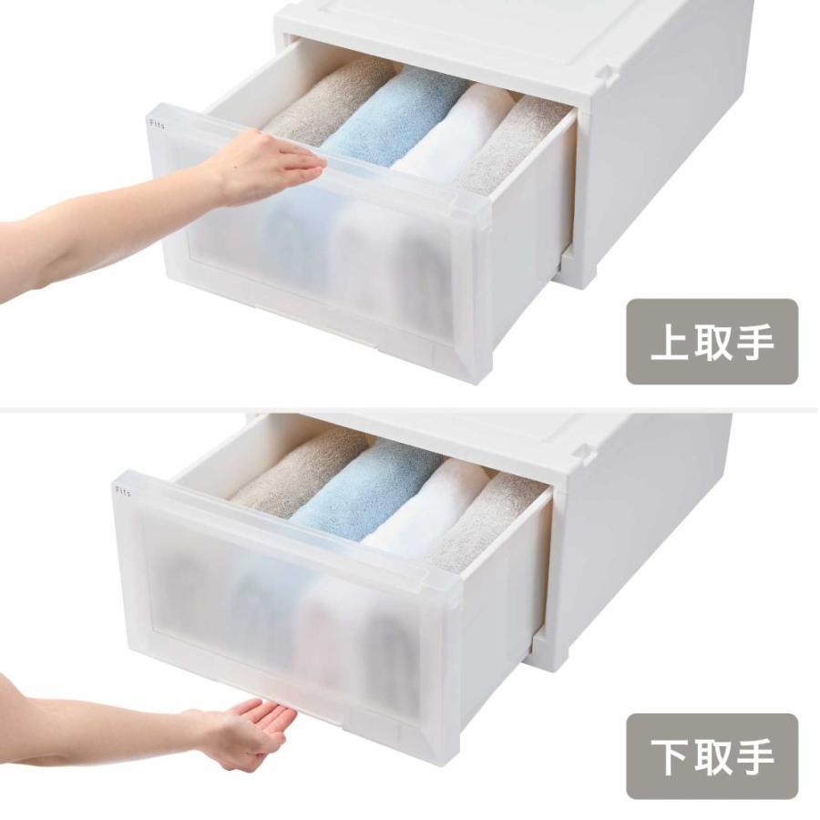 【 通販限定 2個セット 】天馬 収納ボックス フィッツケース アドバンス 幅45×奥行55×高さ30cm Lサイズ | テンマ クローゼット 収納ケース たわみにく |  | 03