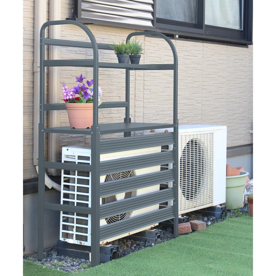 爆買 谷村実業 アルミ 棚付 エアコン 室外機 カバー | 室外機カバー