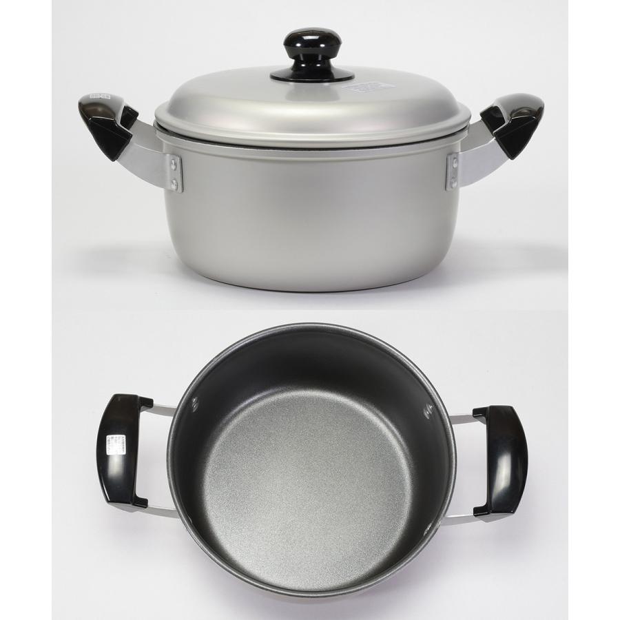 ベストコ フッ素樹脂加工 アルミ鍋 両手 20cm LD377 軽量 こびりつき