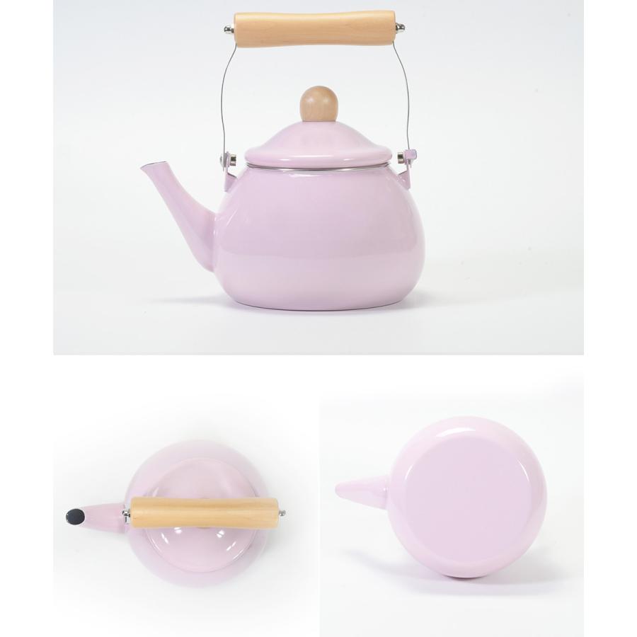 爆買 ホーロー ケトル やかん IH対応 1.8L ピンク カリーノ NQ-0114