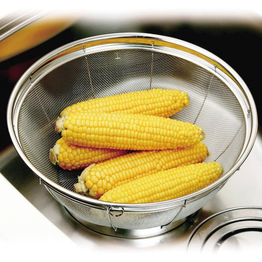 ステンレスザル 大型ざる 家庭用 業務用 厨房機器 キッチン用品 台所用品 料理 調理器具 3個セット 日本製】 ジャンボざる 40cm 10升用 家庭用 業務用 大きい ビッグ