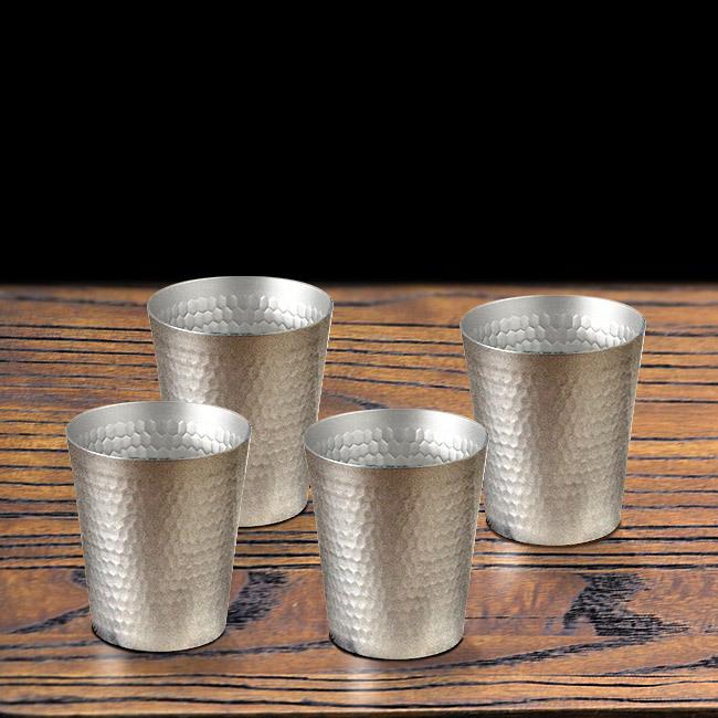 アルミ ロック タンブラー 300ml 4個セット | おしゃれ レモンサワー