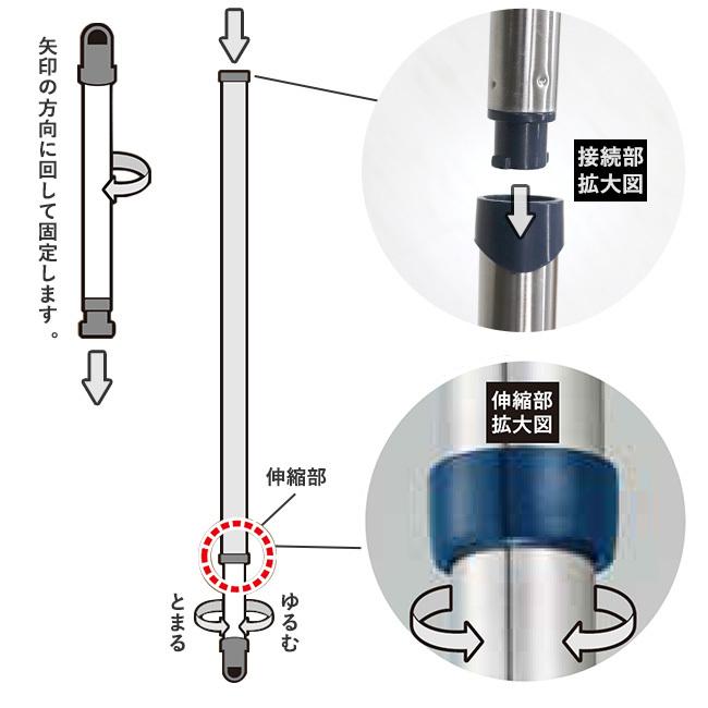 ステンレス継ぎ足し伸縮竿 3 0m ブルー 2本セット 物干し竿 伸縮物干し竿 ステンレス 物干し 部屋干し 室内物干し もの干し 竿 室内 屋外 洗濯ポール ベランダ N190 2 ロイヤル通販 通販 Yahoo ショッピング
