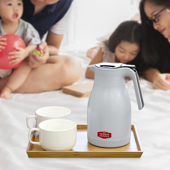 卓上ポット 保温 1 5l ライトグレー 保温ポット おしゃれ 水筒 ポット 魔法瓶 コーヒー ステンレス アウトドア ティーポット 卓上 スープ 保冷 保冷ポット N4 S1 ロイヤル通販 通販 Yahoo ショッピング