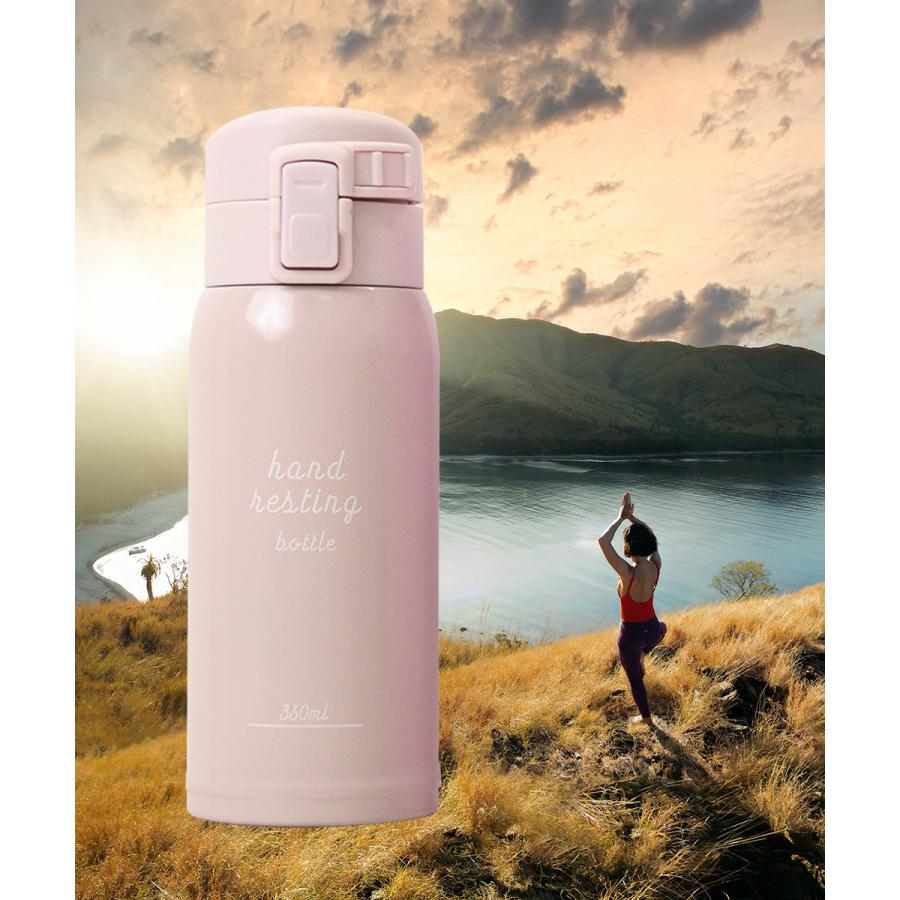 水筒 ワンタッチマグボトル 350ml ステンレスボトル 350ml 保冷 保温 マグボトル かわいい おしゃれ マイボトル ステンレス おうちキャンプ コーヒーボトル ロイヤル通販 通販 Paypayモール