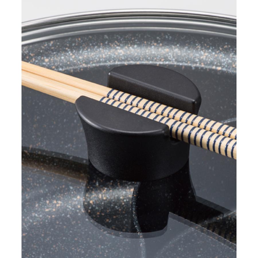 ビストロ・ドゥエシェルタ マーブルダイヤモンドコート IH 二食鍋 28cm ガラス蓋付 | 仕切り 鍋 二色 2色 ダイヤモンドコート 卓上 両手 ih 対応 なべ テーブル |  | 02