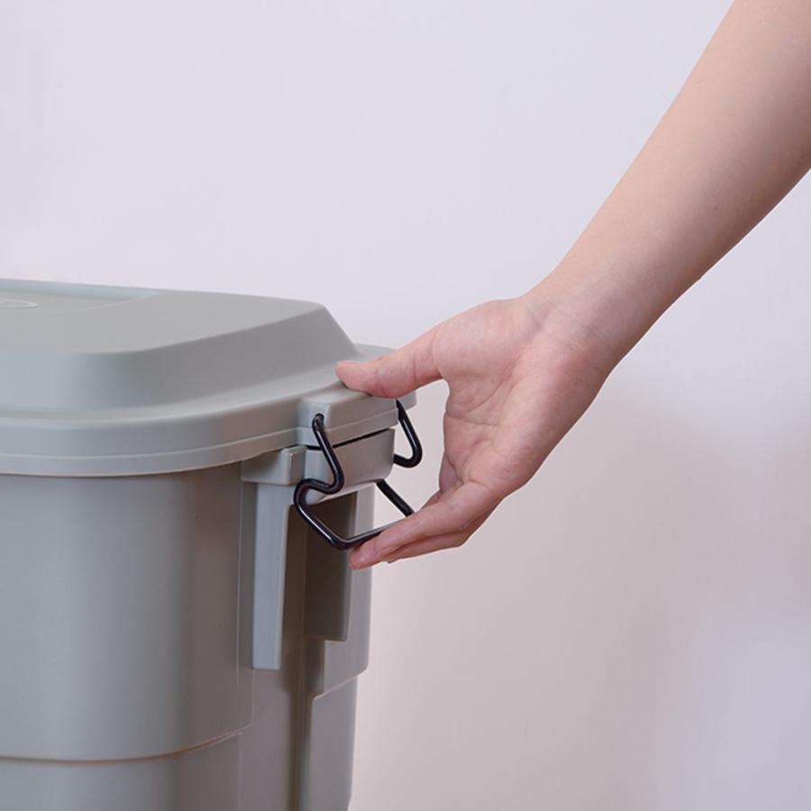 トラッシュカン 50l ゴミ箱 ごみ箱 ダストボックス ふた付き ごみ おしゃれ 日本製 屋内 シンプル 屋外 ゴミ ゴミ入れ くず入れ 外置き 外用 屋外用 新生活 ロイヤル通販 通販 Paypayモール