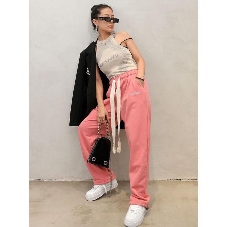 スウェットパンツ ダンス ピンク 衣装 練習着 Hiphop ヒップホップ ストリート大人 韓国 Kpop ロングパンツ Pink 綿 レディース ガールズ クラシック