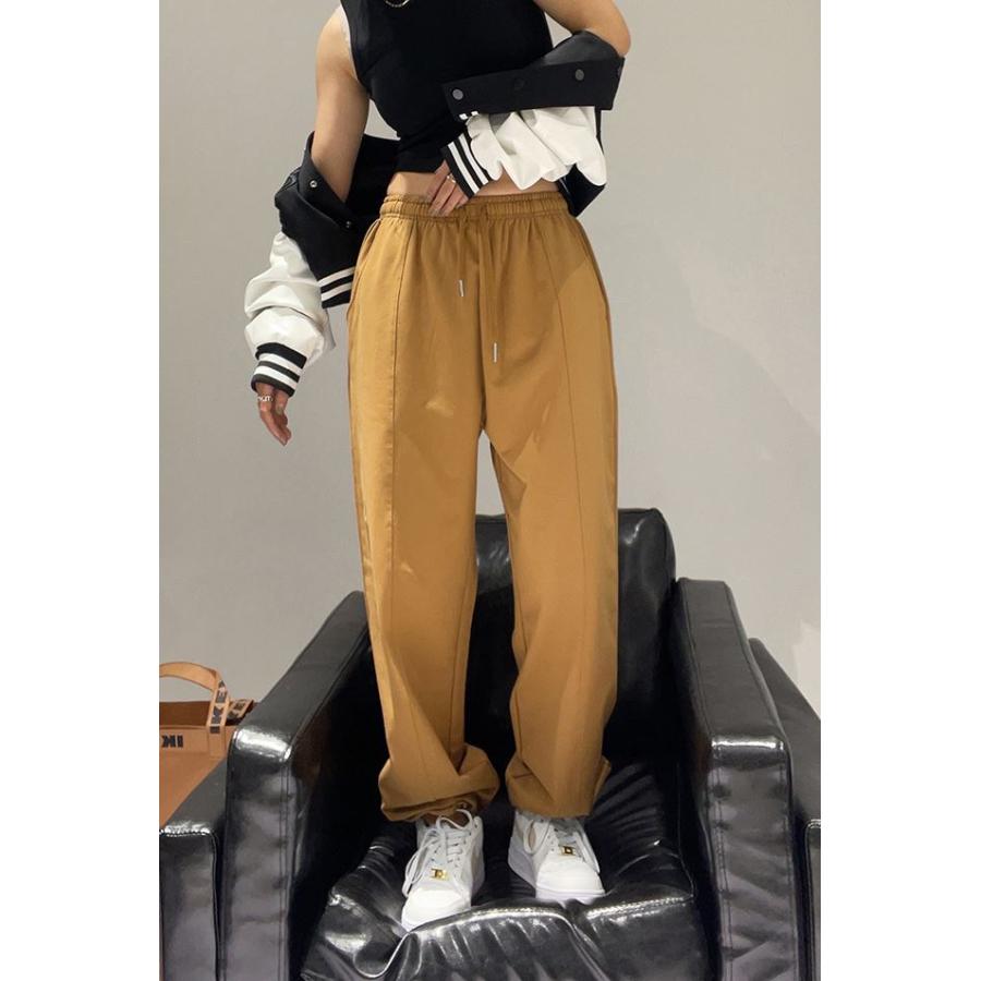 スウェットパンツ ダンス 衣装 ブラウン 茶色 練習着 Hiphop ヒップホップ ストリート大人 韓国 Kpop ロングパンツ 綿 レディース ガールズ 激安セール