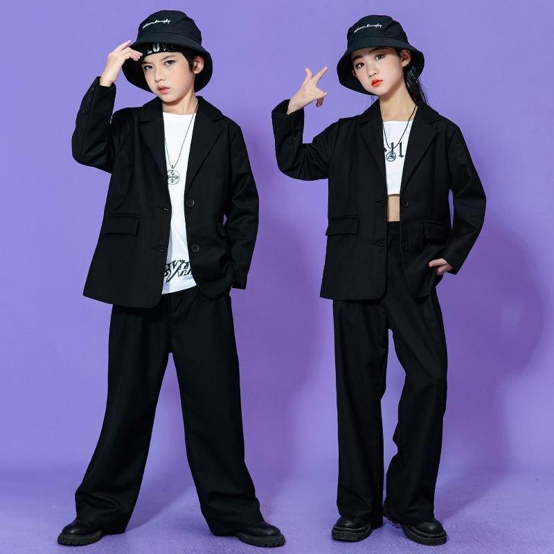 キッズ ダンス 衣装 セットアップ ヒップホップ hiphop ジャケット パンツ ズボン セットアップ スーツ ストリート シャツ アースカラー | Royal Dance | 06
