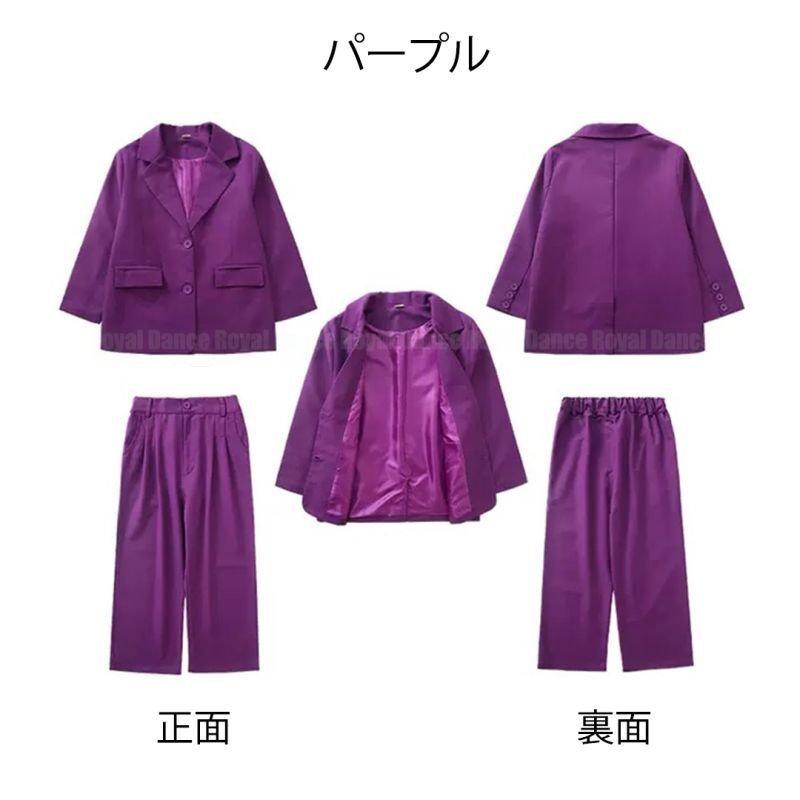 キッズ ダンス 衣装 セットアップ ヒップホップ hiphop ジャケット パンツ ズボン セットアップ スーツ ストリート シャツ アースカラー | Royal Dance | 08