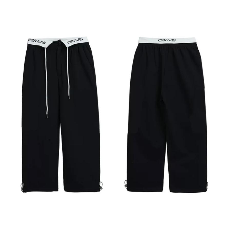 ダンスクイーン　レッスンパンツ　黒 楽天市場】【即日発送】2way アンクルボタンデザイン やわらか