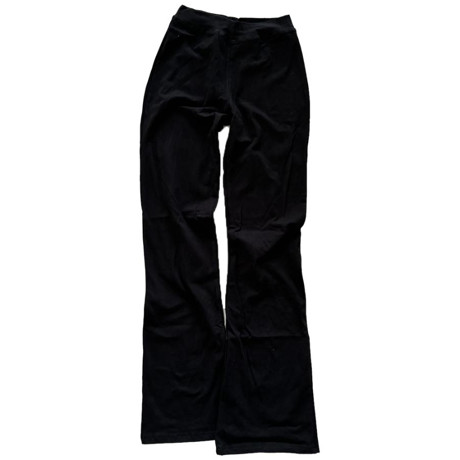 キッズ フレアパンツ 女の子 ダンス バレエ 練習着 普段着 ブラック 黒 ジャズダンス レッスン ストレッチ 部屋着 新体操 ブラック フィットネス レッスン着 | Royal Dance | 08