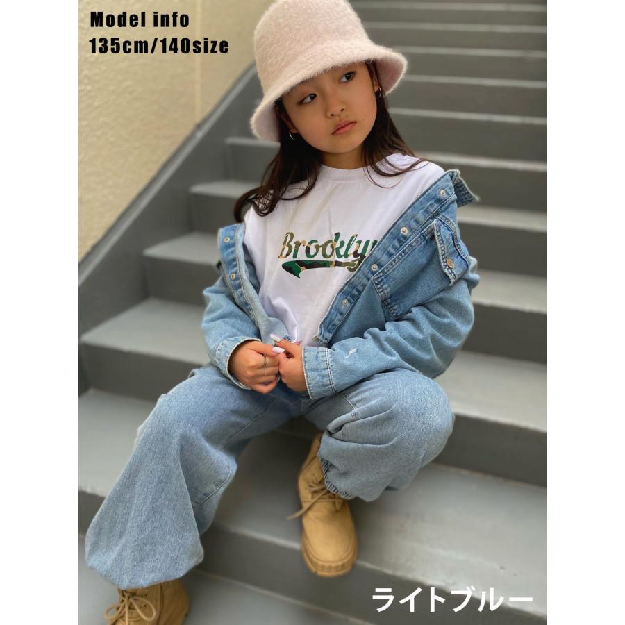 キッズ ダンス 衣装 デニム パンツ ジーンズ 練習着 ゆったり ダボダボ  ズボン ジーパン 子供 子供服 男の子 女の子 ヒップホップ hiphop ストリート | Royal Dance | 11