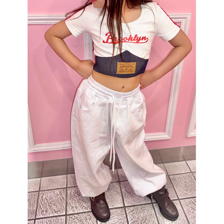 キッズ ダンス 衣装 デニム パンツ ジーンズ 練習着 ゆったり ダボダボ  ズボン ジーパン 子供 子供服 男の子 女の子 ヒップホップ hiphop ストリート | Royal Dance | 15