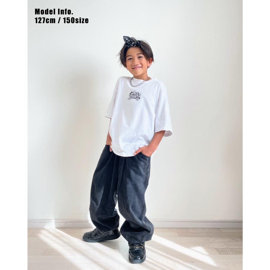 キッズ ダンス 衣装 デニム パンツ ジーンズ 練習着 ゆったり ダボダボ  ズボン ジーパン 子供 子供服 男の子 女の子 ヒップホップ hiphop ストリート | Royal Dance | 16