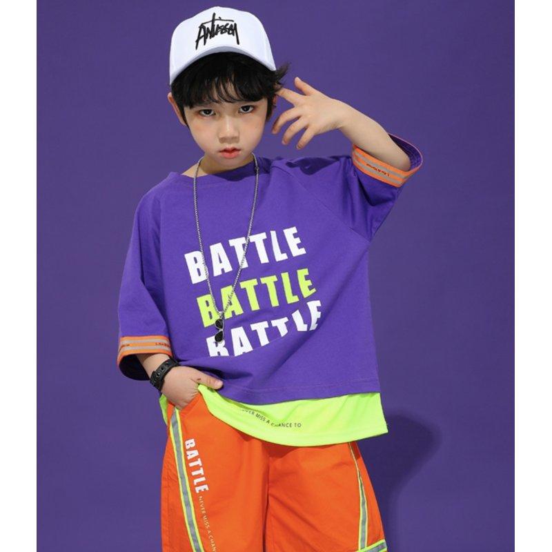 Royal Dance（ロイヤルダンス） キッズ ダンス tシャツ 紫 パープル