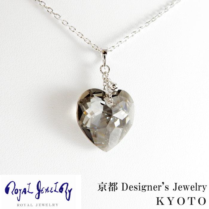 K18 ホワイトゴールド ハートネックレス K18ホワイトゴールドハートネックレス / アミジュエルオンラインストア