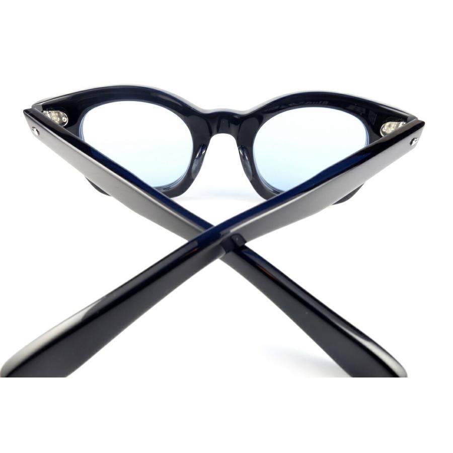 美品 エフェクター BIS1 チタン オクタゴン ブローライン サングラス 眼鏡