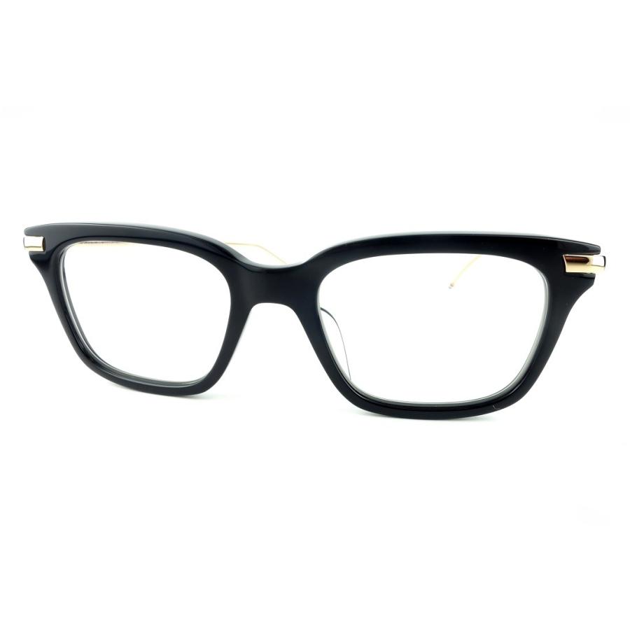 THOM BROWNE/トムブラウンTB-701-A 49sizeBLACK/GOLD メガネフレーム