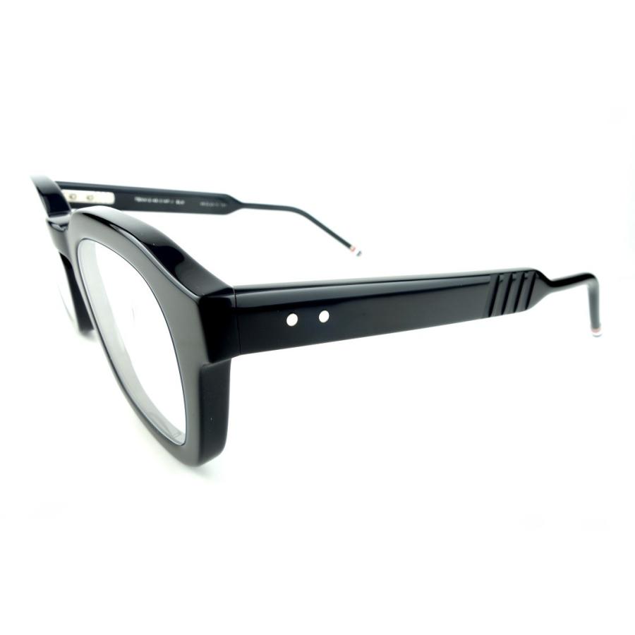 THOM BROWNE/トムブラウンTB-412 01 48sizeBLACK メガネフレーム-国内