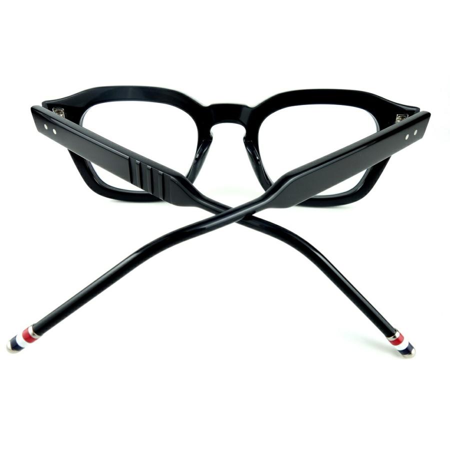 THOM BROWNE/トムブラウンTB-412 01 48sizeBLACK メガネフレーム-国内
