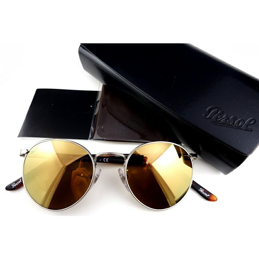 美品！ペルソール サングラス Persol Round Sunglasses Persol/ペルソール 2388-S 1016/W4-国内正規品-Hand made in Italy