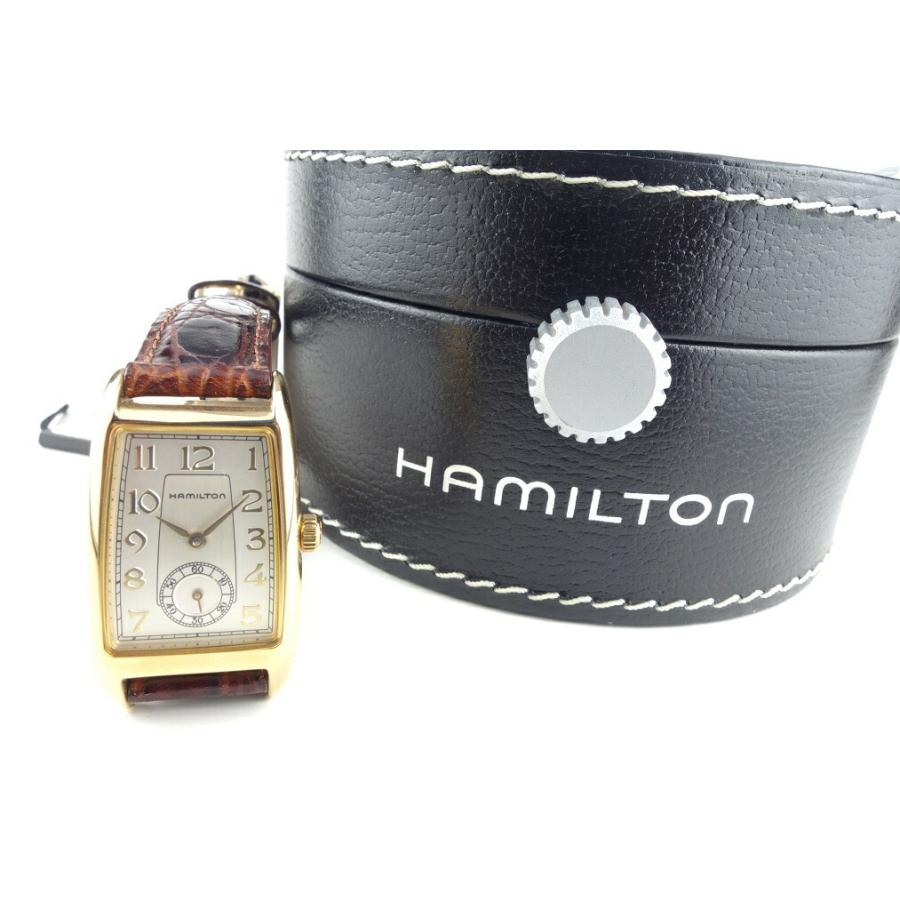 【動作OK】HAMILTON ハミルトン 腕時計 6240 ゴールド レディース Hamilton/ハミルトン クラシックモデルQuartz 6240 -正規品-金メッキ