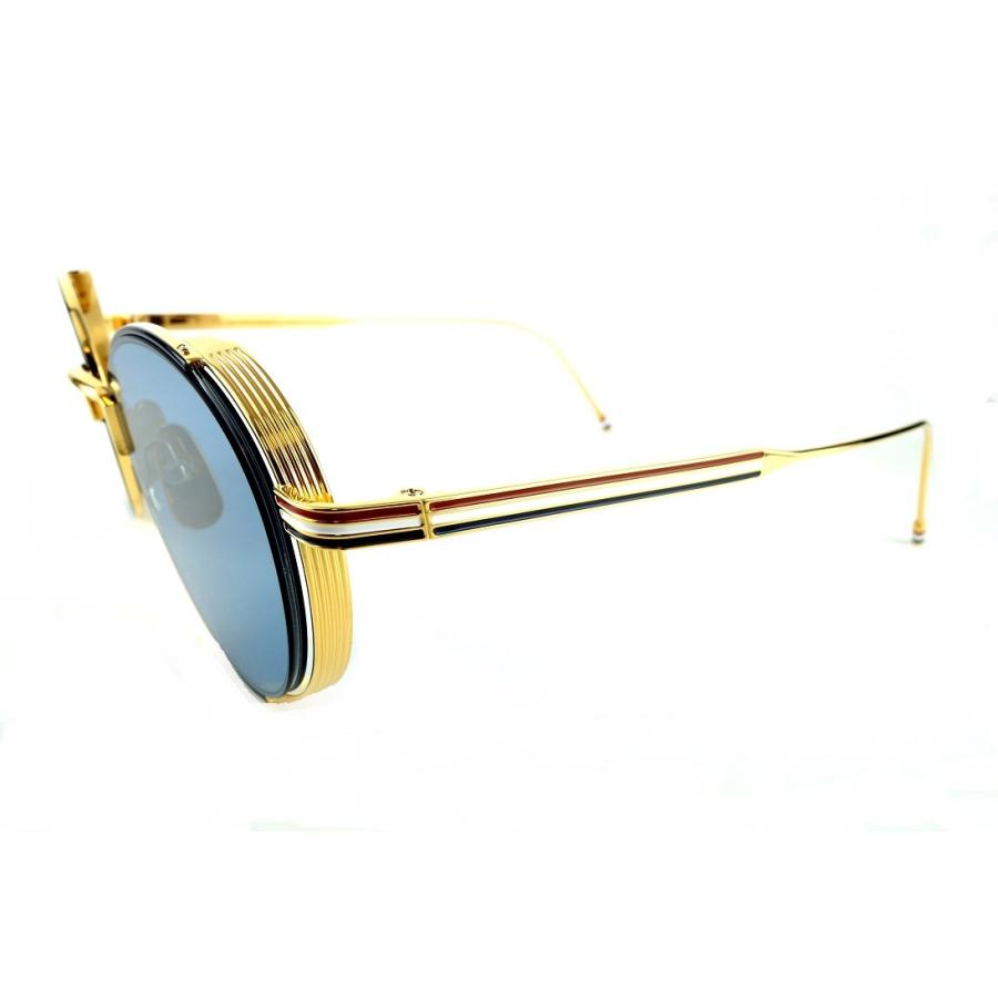 THOM BROWNE/トムブラウンTB-106-C 50sizeNAVY-18kGOLDサングラス-国内
