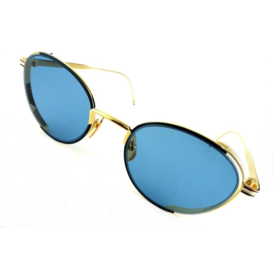 THOM BROWNE/トムブラウンTB-106-C 50sizeNAVY-18kGOLDサングラス-国内