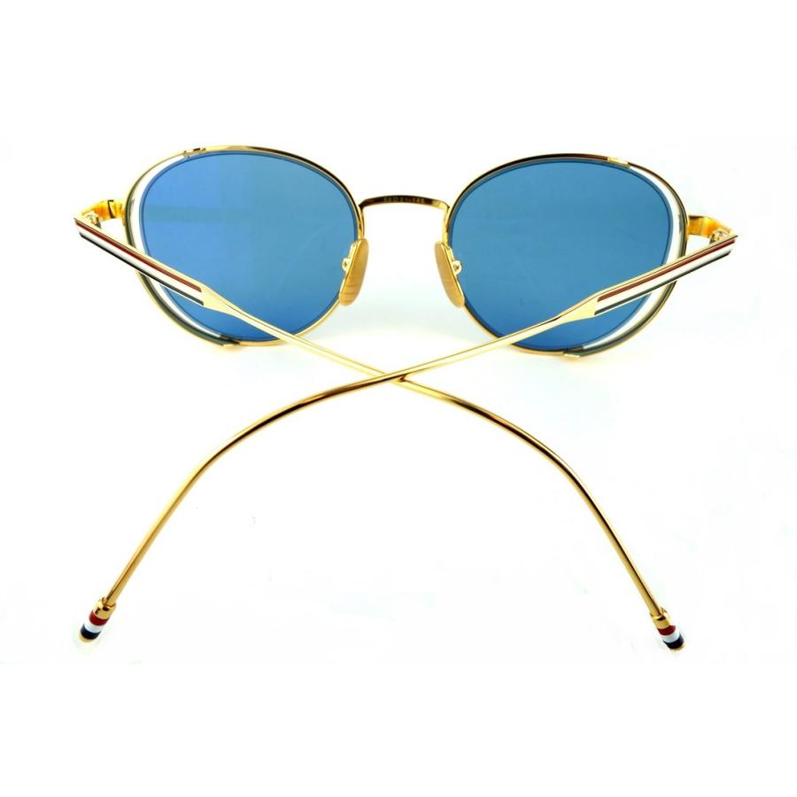 THOM BROWNE/トムブラウンTB-106-C 50sizeNAVY-18kGOLDサングラス-国内