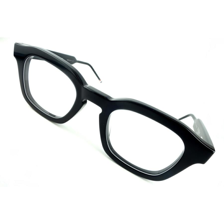 THOM BROWNE/トムブラウンTB-412 01 48sizeBLACK メガネフレーム-国内