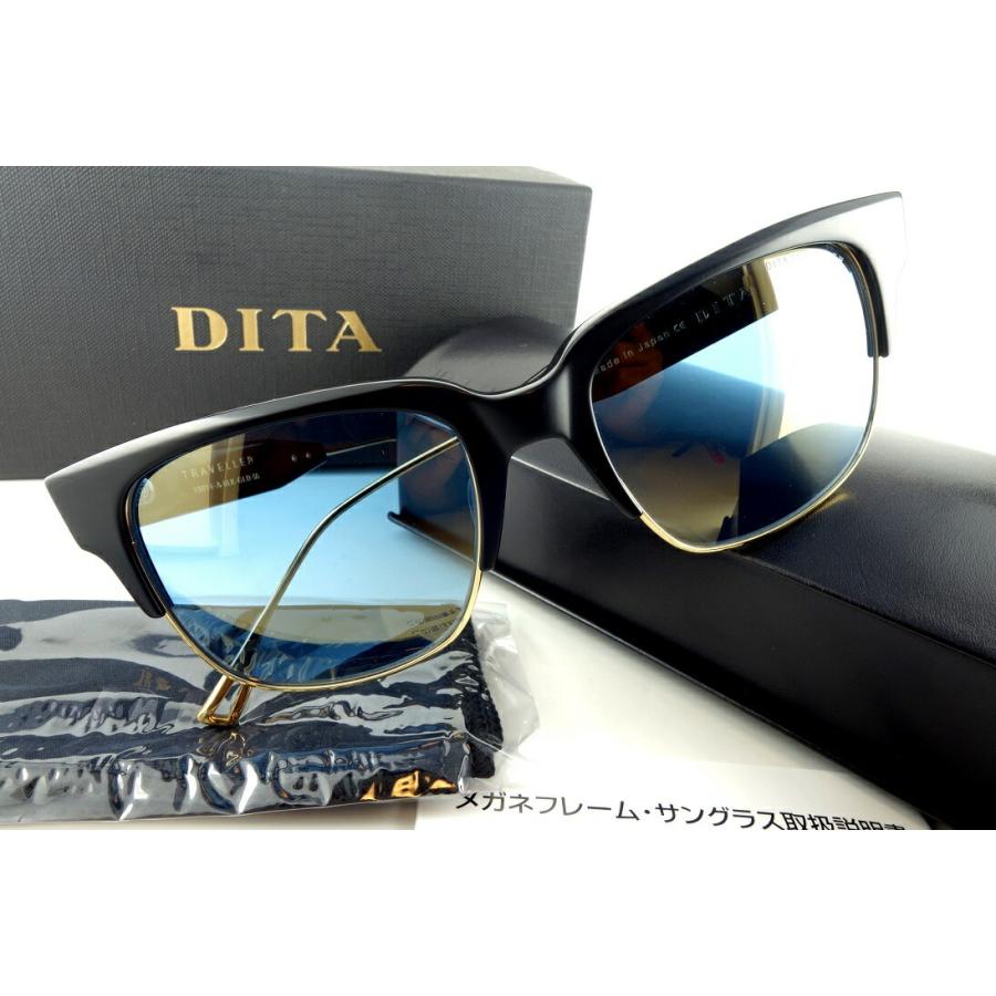 DITA/ディータTRAVELLER 19014-A-BLK-GLD-55サングラス-正規品-送料