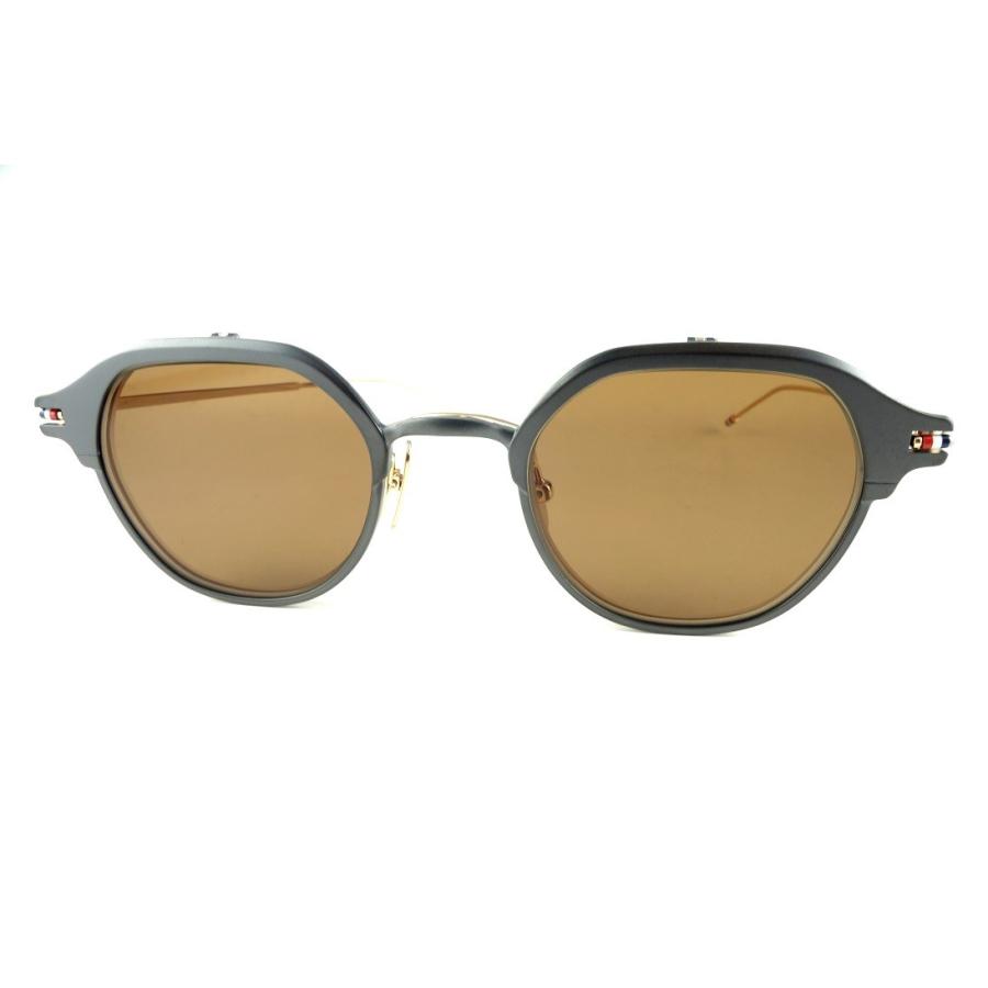 美品★トムブラウン サングラス　男女兼用　THOM BROW THOM BROWNE/トムブラウンTB-812TBS812-46-03 跳ね上げサングラス-国内
