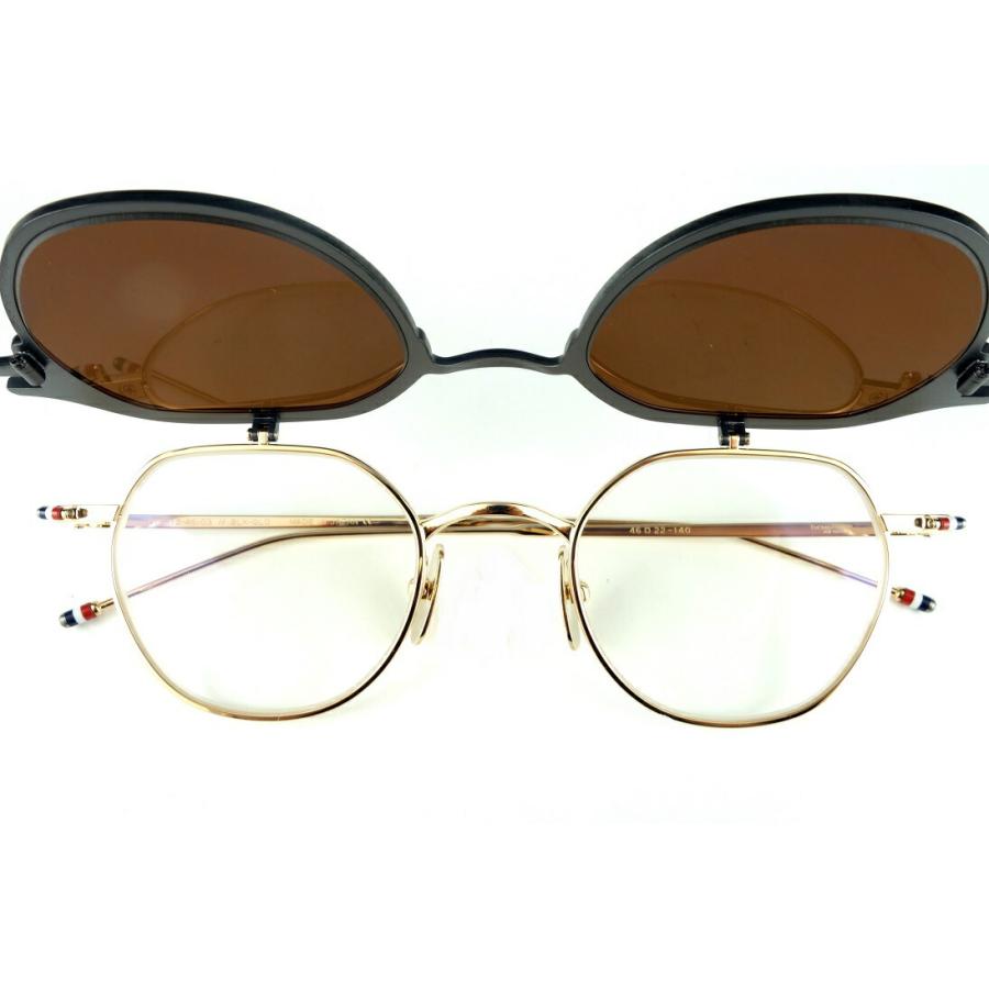 THOM BROWNE/トムブラウンTB-812TBS812-46-03 跳ね上げサングラス-国内