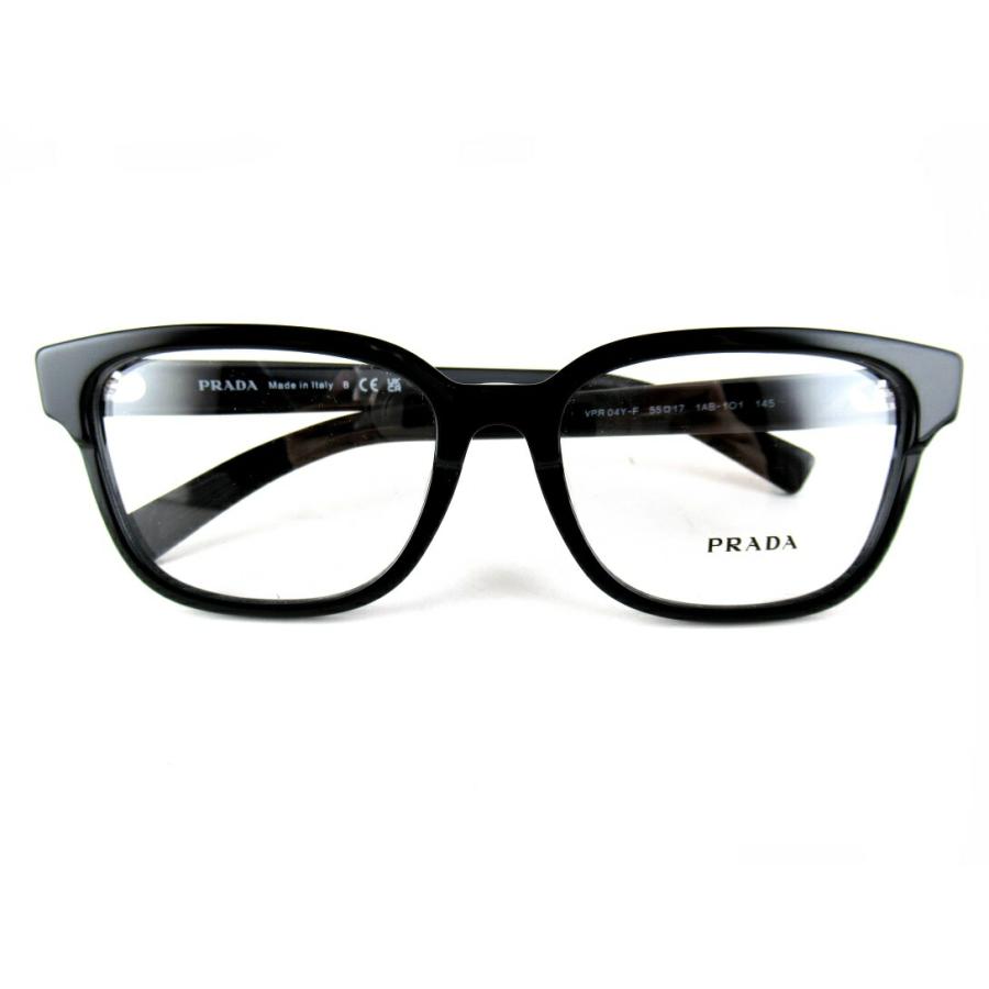 PRADA プラダ メガネ VPR 04Y-F ブラック PRADA/プラダVPR04Y-F 1AB-1O1-国内正規品-眼鏡フレーム基本レンズ無料