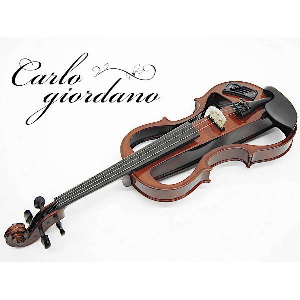 Carlo giordano エレキバイオリン EV-202 カルロジョルダーノ カルロジョルダーノ EV-202 ナチュラルブラウン シレンツィア エレキ