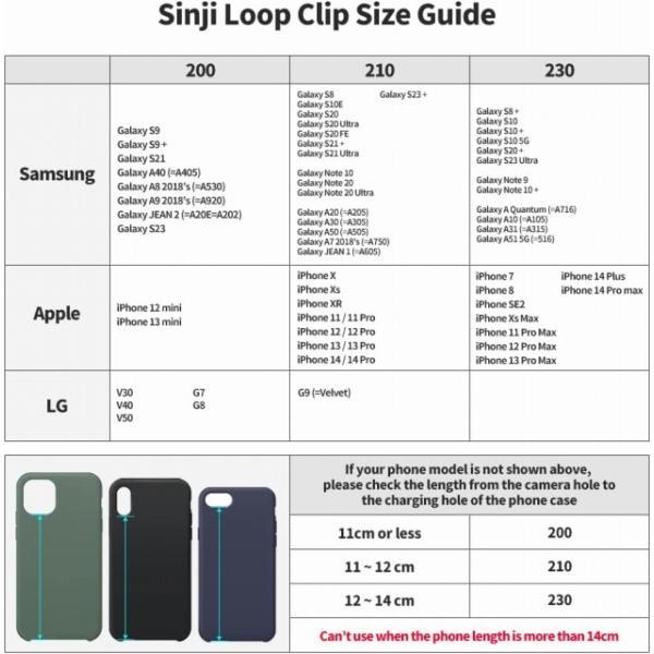 伸びる携帯ストラップ、ワイヤレス充電対応 スマホバンド型スマホリング ブラック 210｜royalshoping01｜05