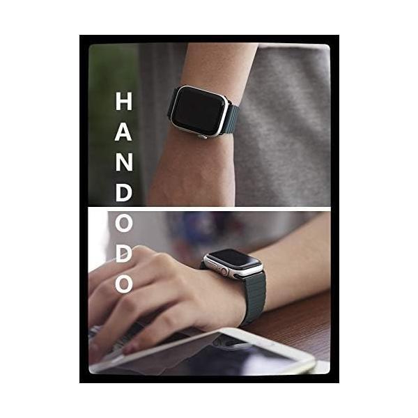 Handodo シリカゲルモダンバックルバンド 42mm 44mm, バンド Apple Watch Series 6/5/4/3/2/1/SE｜royalshoping01｜03