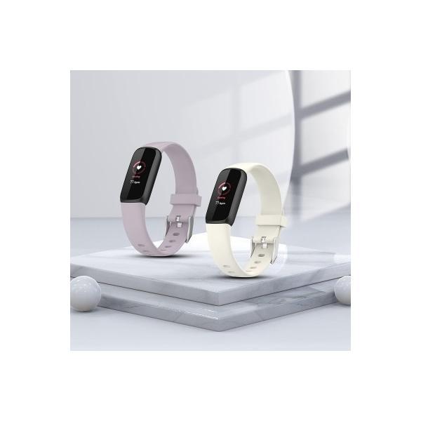 2本 Fitbit Luxe 用 交換ベルト  (ライトパープル＋アプリコット)｜royalshoping01｜07