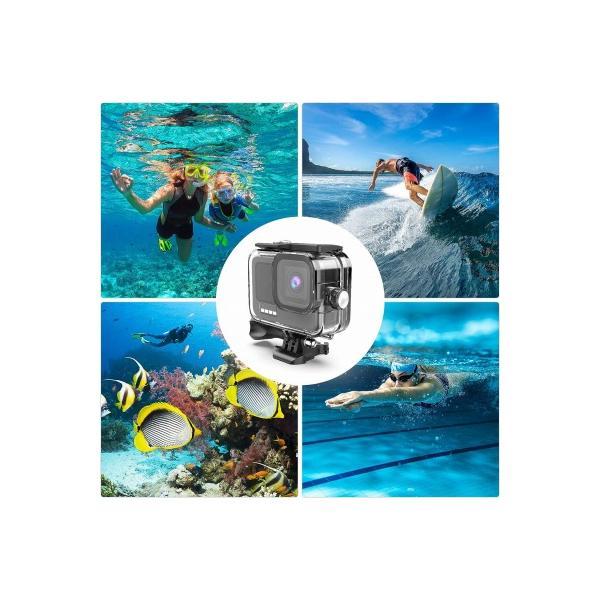 Kuptoneケース GoPro Hero 11 / GoPro Hero 10 ブラック 水中保護ダイブハウジングシェル｜royalshoping01｜07