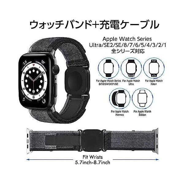 KOGLEE Apple Watch 対応充電器とバンドが一体 アップルウォッチ マグネット式 バンド (38/40/41mm, グレー)｜royalshoping01｜05